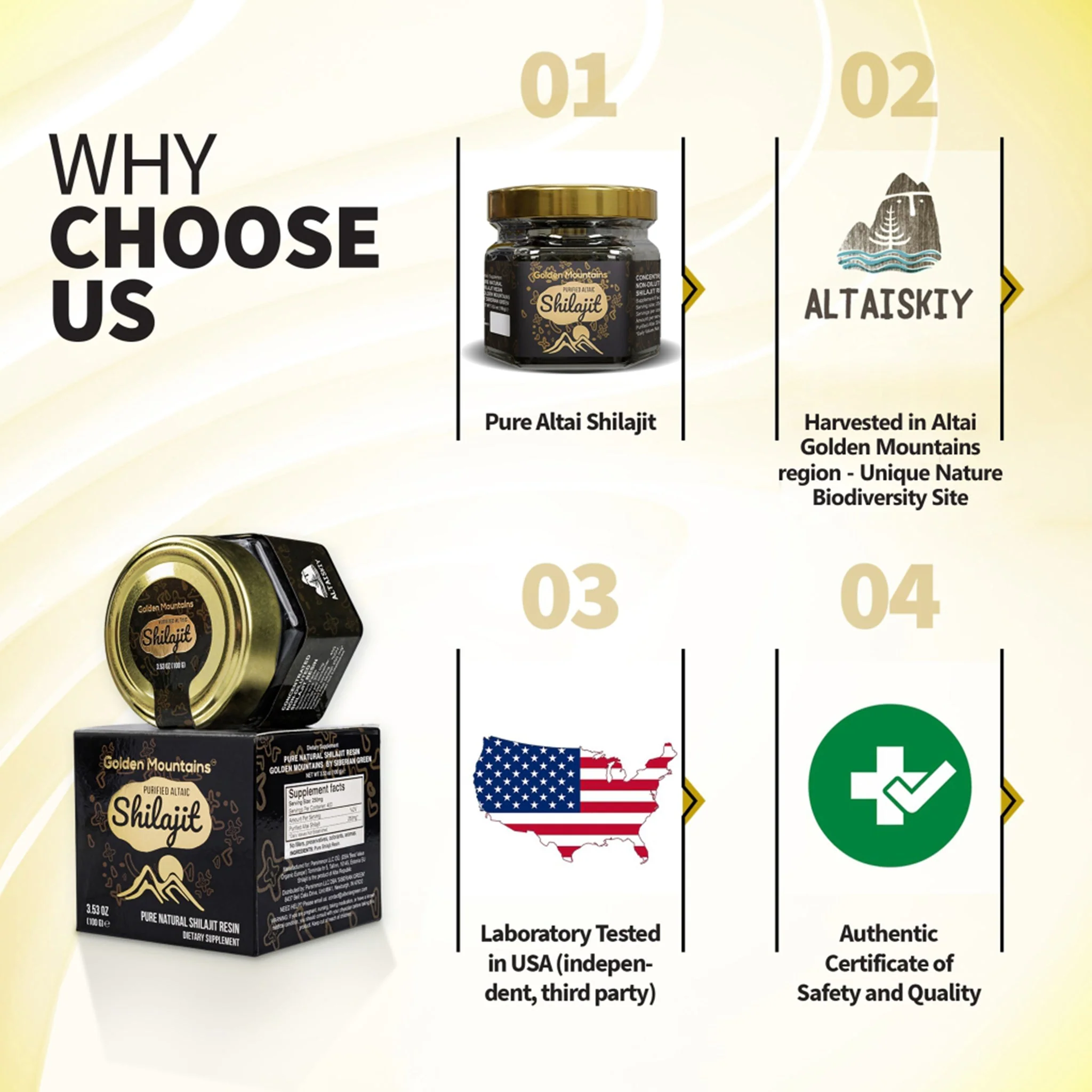 Golden Mountains Shilajit Resin 100g: Pure Altai Mountains Shilajit by Siberian Green - Image 13