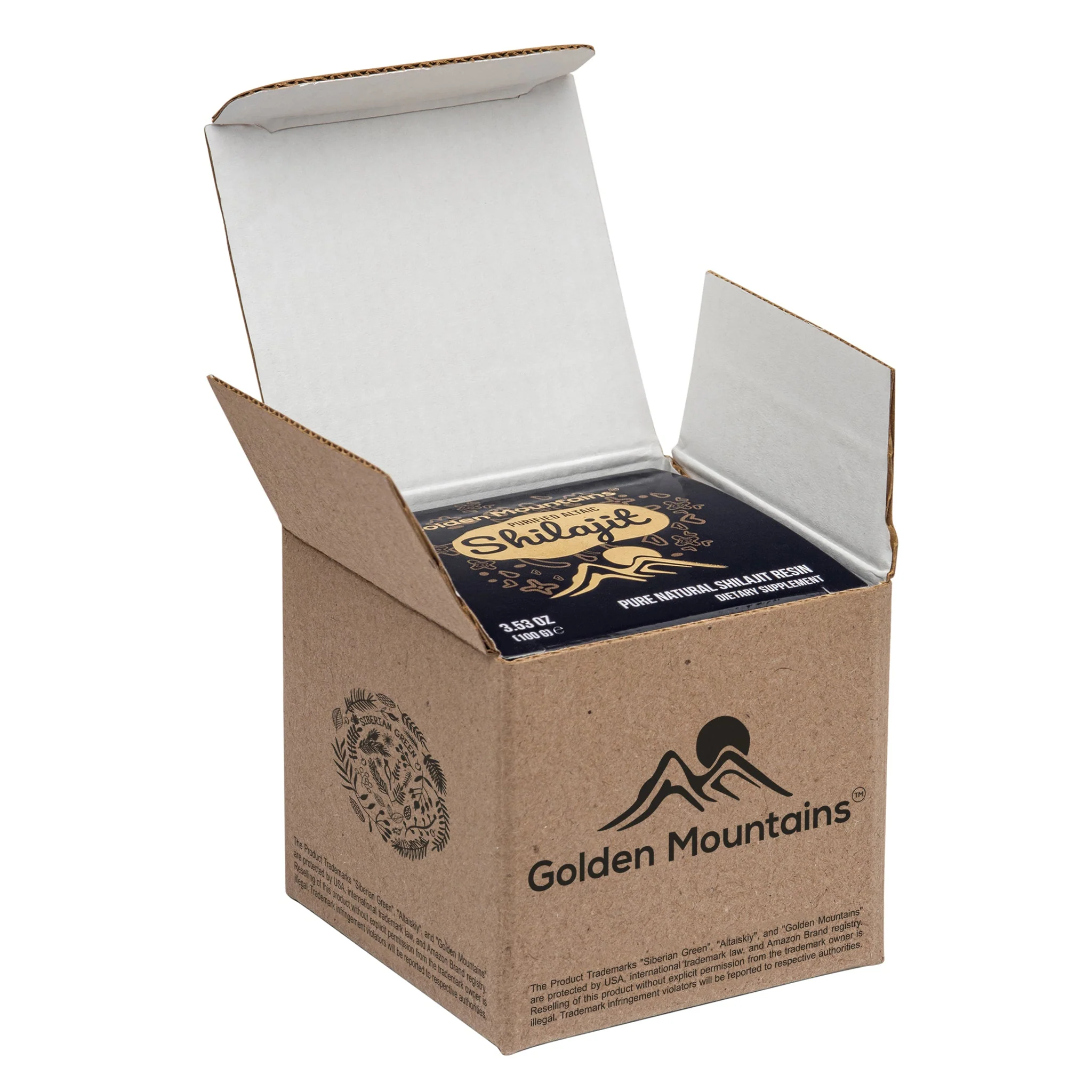 Golden Mountains Shilajit Resin 100g: Pure Altai Mountains Shilajit by Siberian Green - Image 9