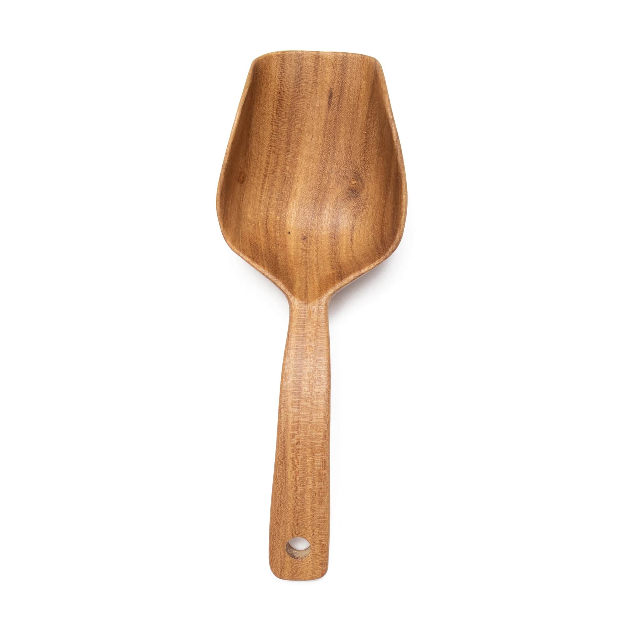 Hand Carved Wood Sugar Scoop by Upavim Crafts - Image 4