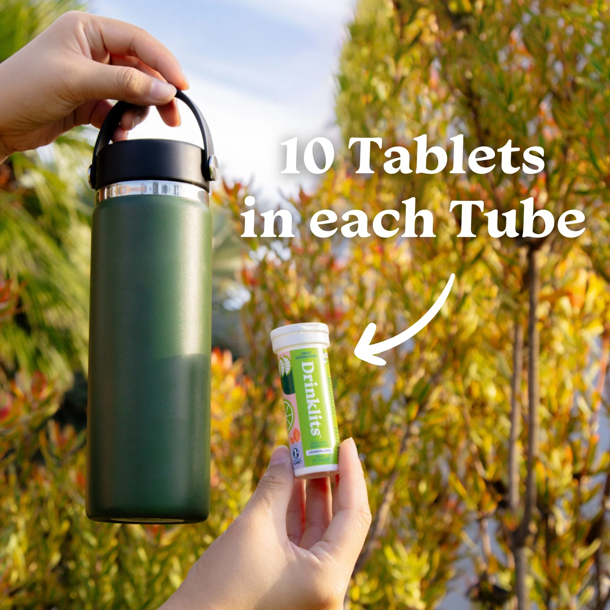 Lemon-Lime Daily Hydration Tablets (2) Tube Bundle by Drinklits - Image 4