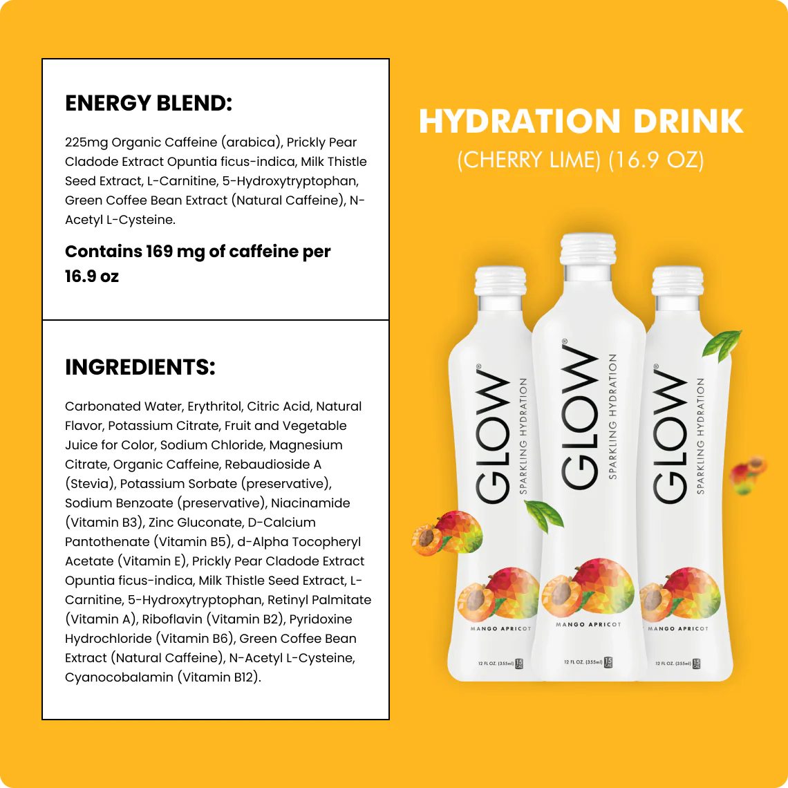 Mango Apricot Sparkling Hydration, 12 pack - Image 4