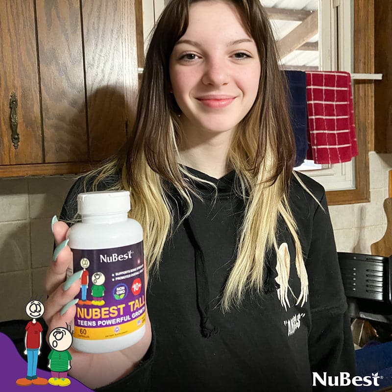 NuBest Tall 10+, Powerful Growth for Kids & Teens (10+), Milk Drinkers, 60 Capsules by NuBest Nutrition® - Image 10