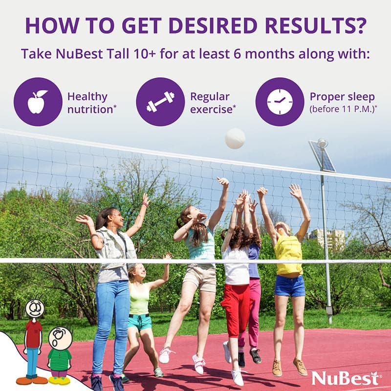 NuBest Tall 10+, Powerful Growth for Kids & Teens (10+), Milk Drinkers, 60 Capsules by NuBest Nutrition® - Image 16