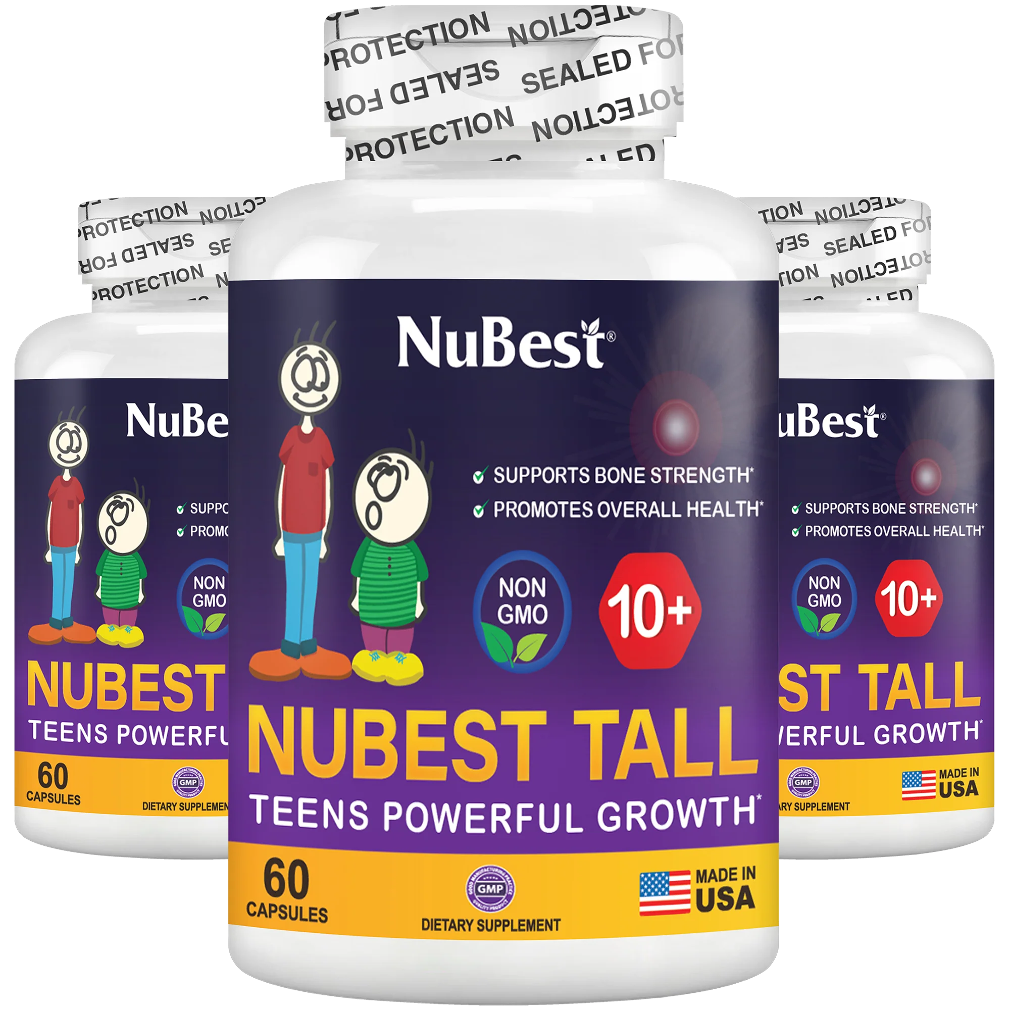 NuBest Tall 10+, Powerful Growth for Kids & Teens (10+), Milk Drinkers, 60 Capsules by NuBest Nutrition® - Image 18