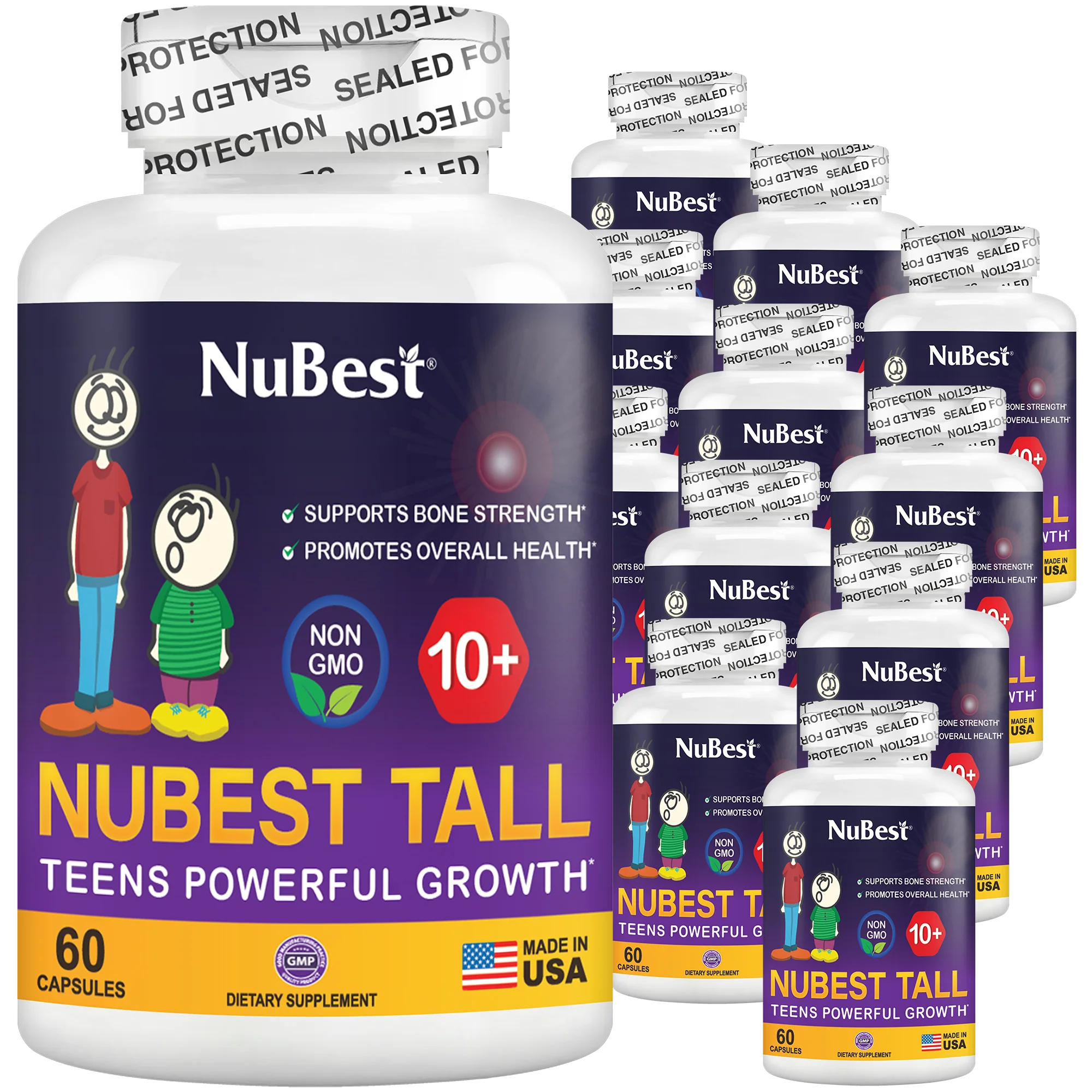 NuBest Tall 10+, Powerful Growth for Kids & Teens (10+), Milk Drinkers, 60 Capsules by NuBest Nutrition® - Image 21