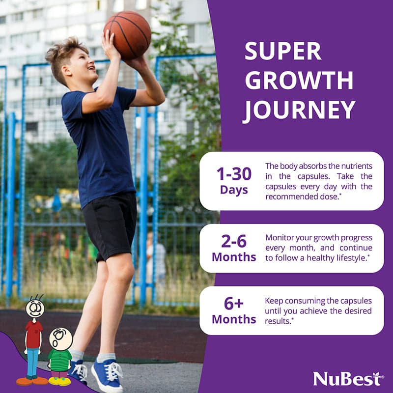 NuBest Tall 10+, Powerful Growth for Kids & Teens (10+), Milk Drinkers, 60 Capsules by NuBest Nutrition® - Image 6