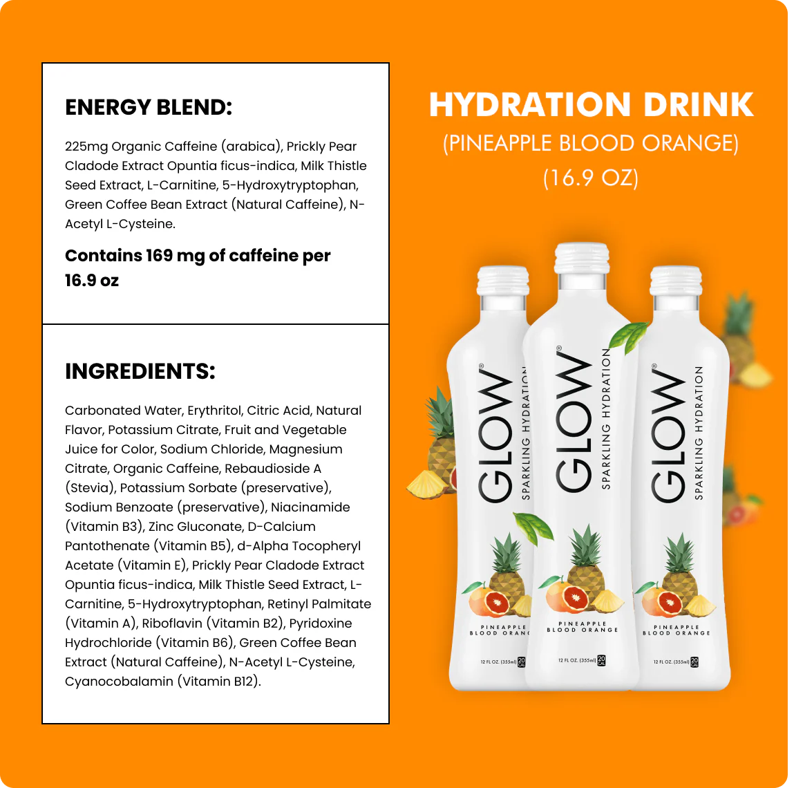 Pineapple Blood Orange Sparkling Hydration, 12-Pack - Image 4