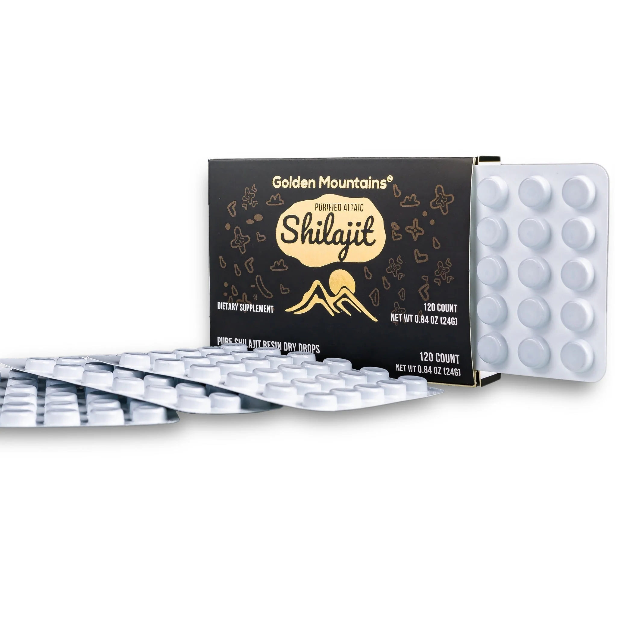 Shilajit 120 Dry Drops: Altai Golden Mountains Shilajit by Siberian Green - Image 4